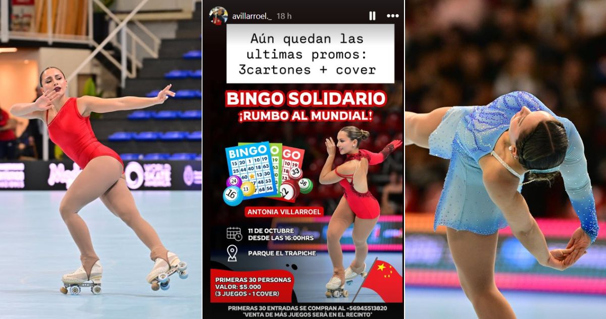 Antonia Villarroel, la patinadora que clasificó al Mundial de China y hace bingos, rifas y otros esfuerzos porque no recibe financiamiento