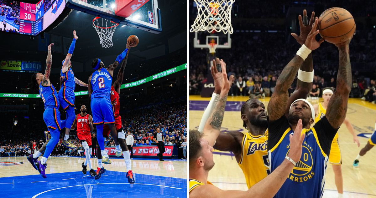 Thunder y Warriors ganaron en arranque de la NBA.