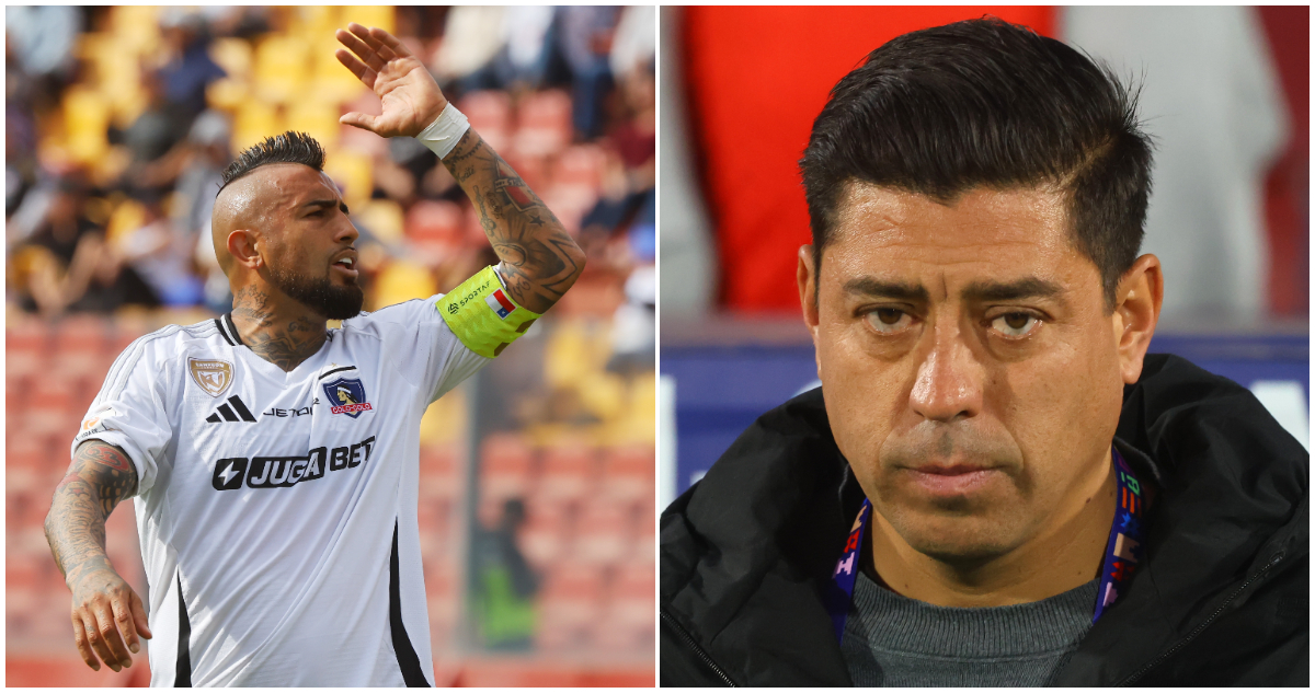 Arturo Vidal y Nicolás Córdova en foto de contexto