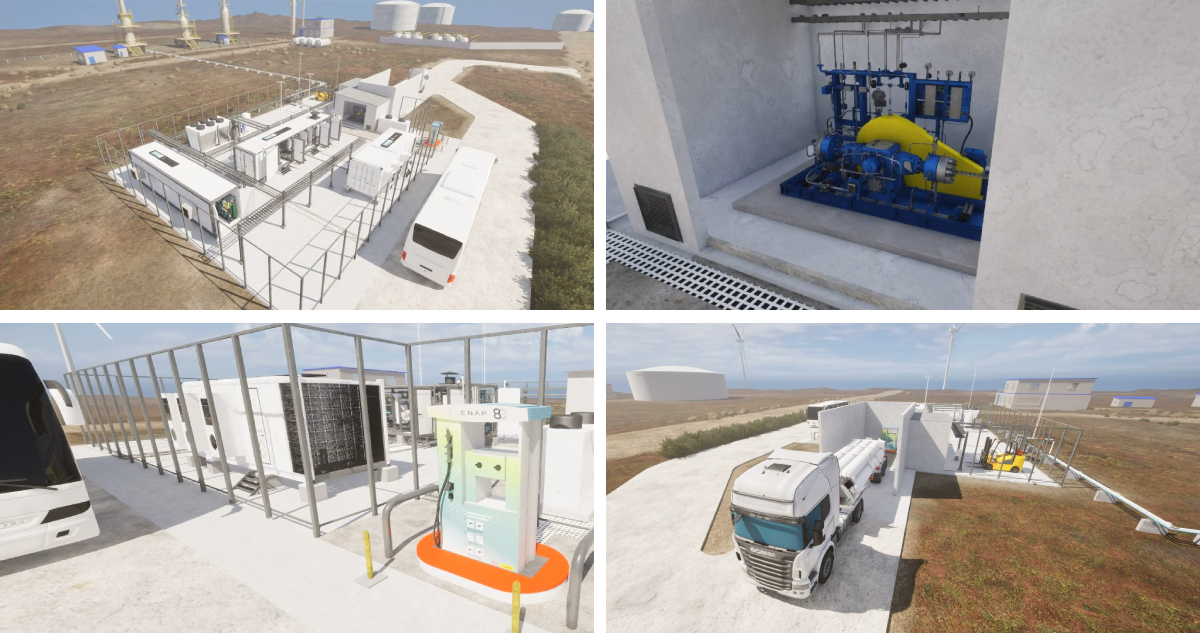 Así es la planta de hidrógeno verde que la Enap está construyendo en Magallanes: se puede ver online