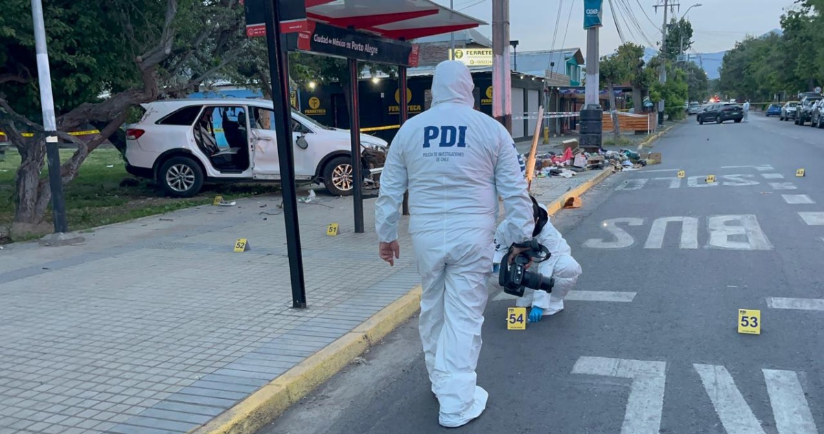 Hombre queda en riesgo vital luego de balacera con más de 50 disparos en La Pintana