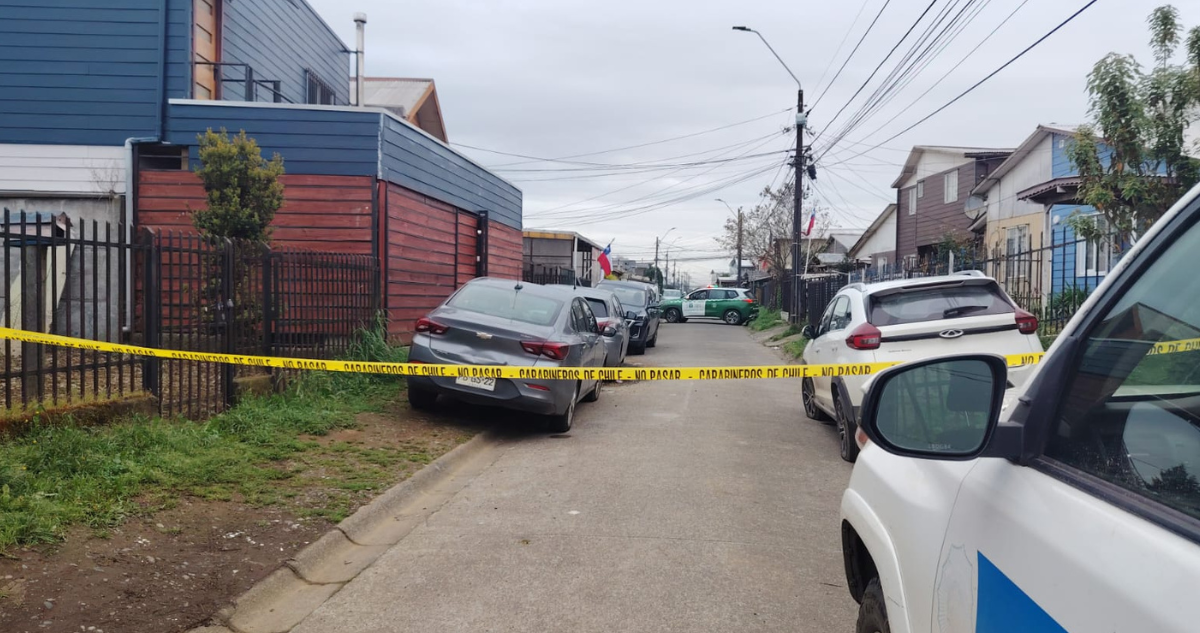 Hombre queda en riesgo vital tras ser baleado en la cabeza en exterior de vivienda en Osorno