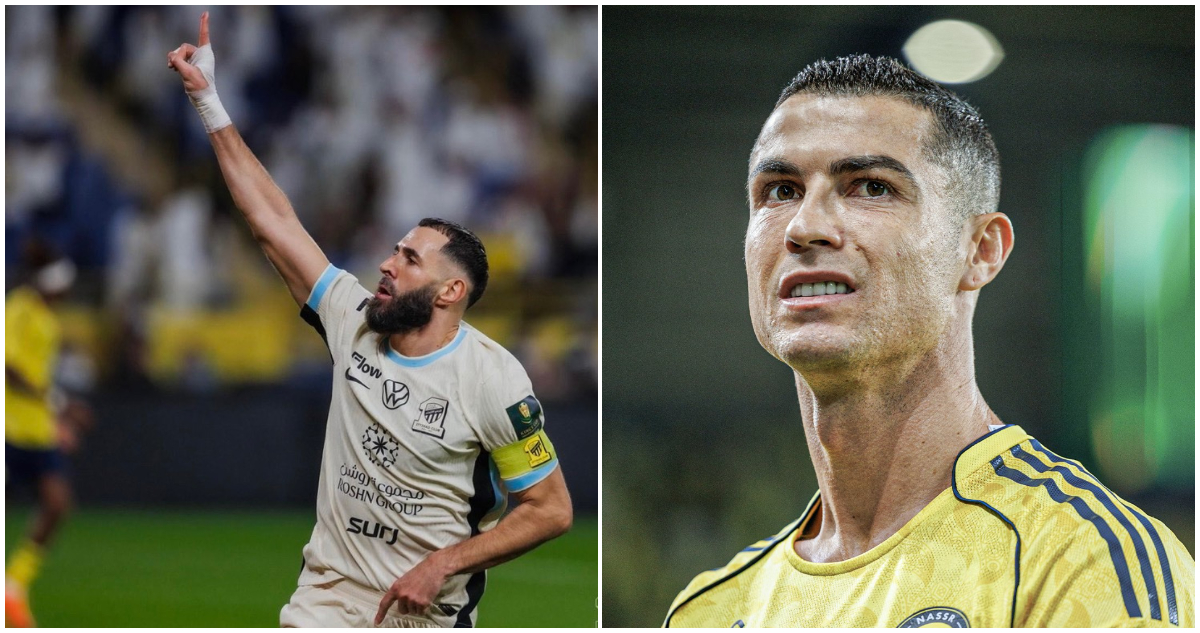 Benzema y Cristiano Ronaldo en el Al Ittihad Al Nassr