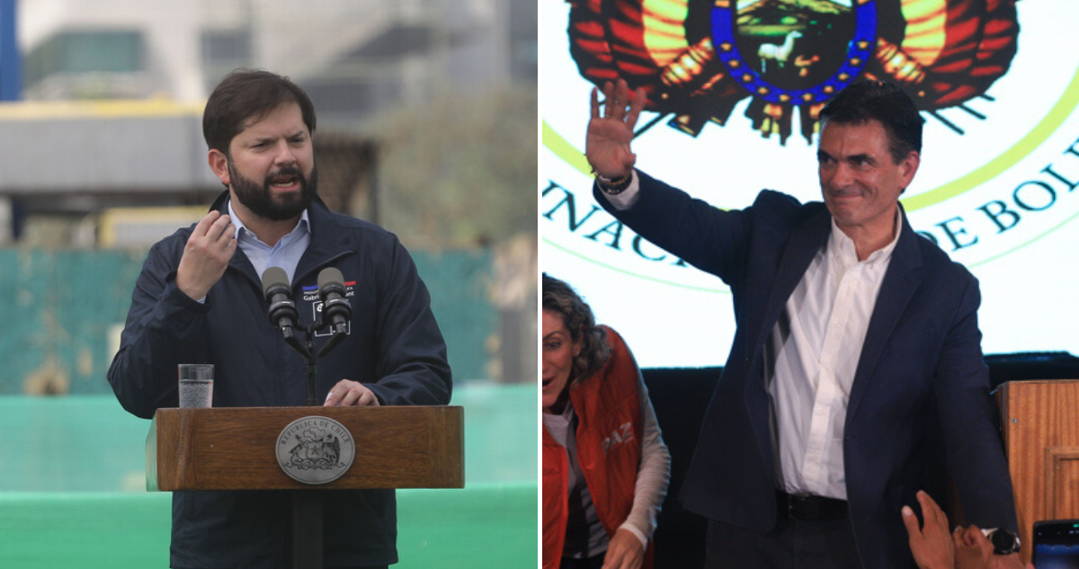 Gabriel Boric felicita al presidente electo de Bolivia, Rodrigo Paz