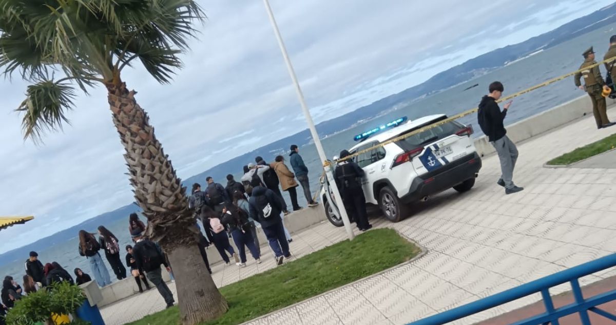 Encuentran cadáver de hombre en plena Costanera de Talcahuano