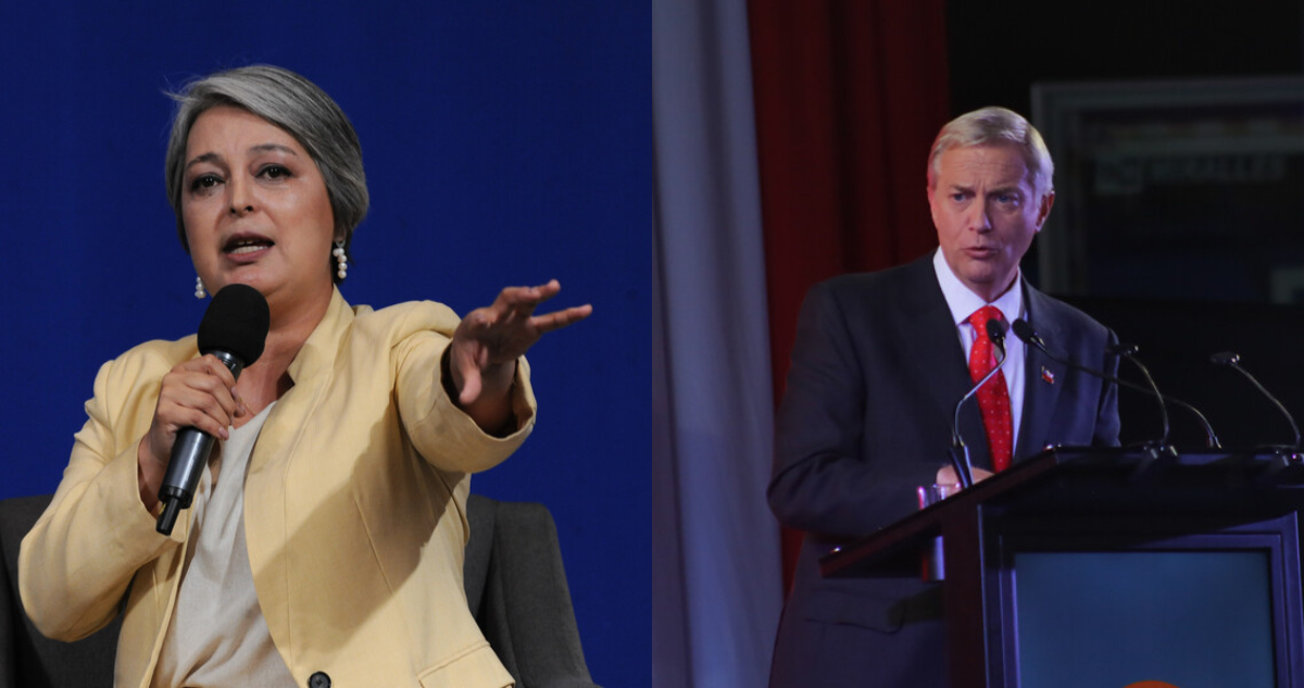 La candidata Jeannette Jara y el candidato José Antonio Kast.