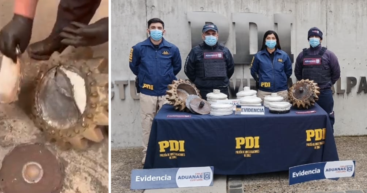 Cae red narco que operaba entre Colombia, Chile y Australia: enviaban droga en brocas mineras