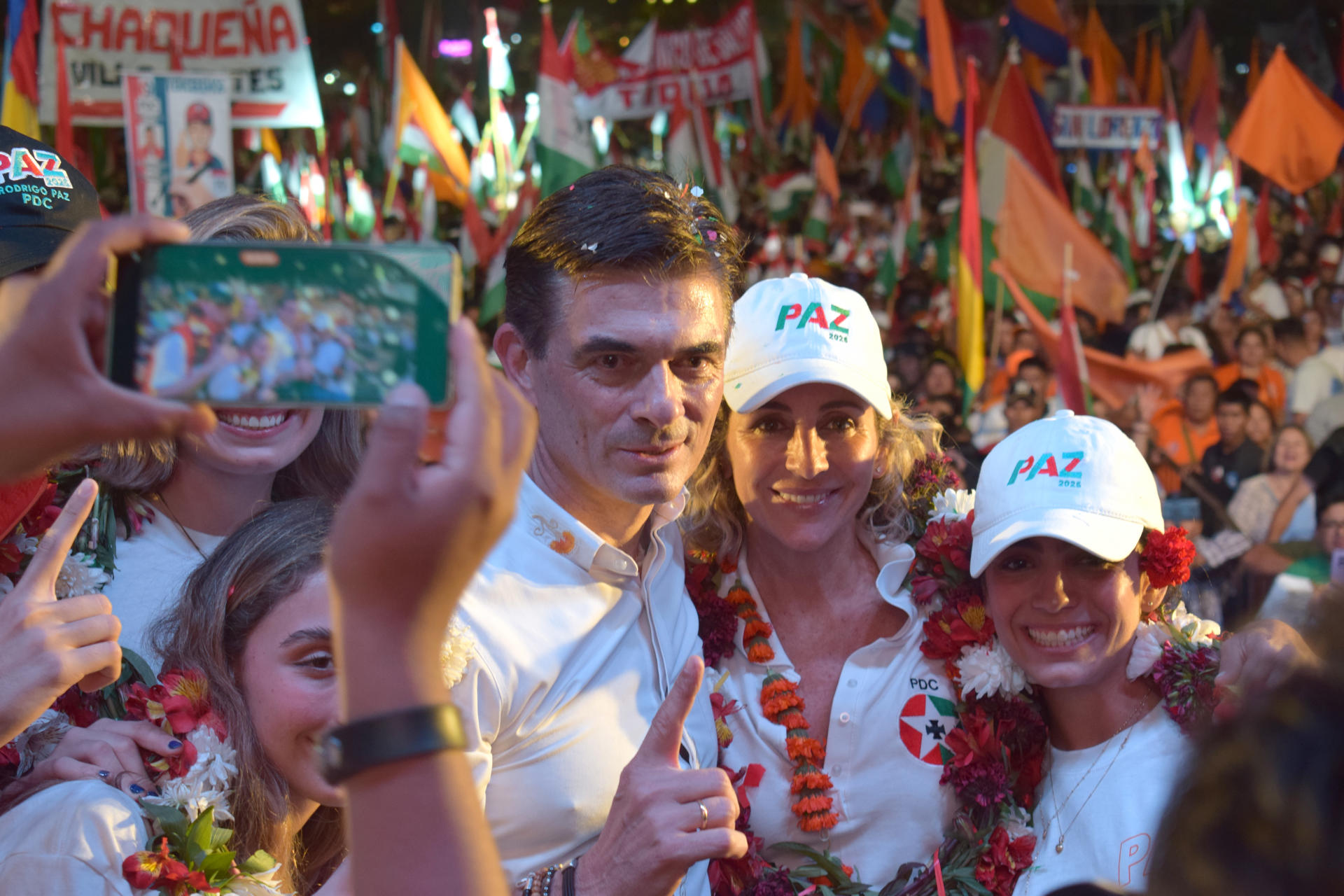 El candidato presidencial, Rodrigo Paz Pereira