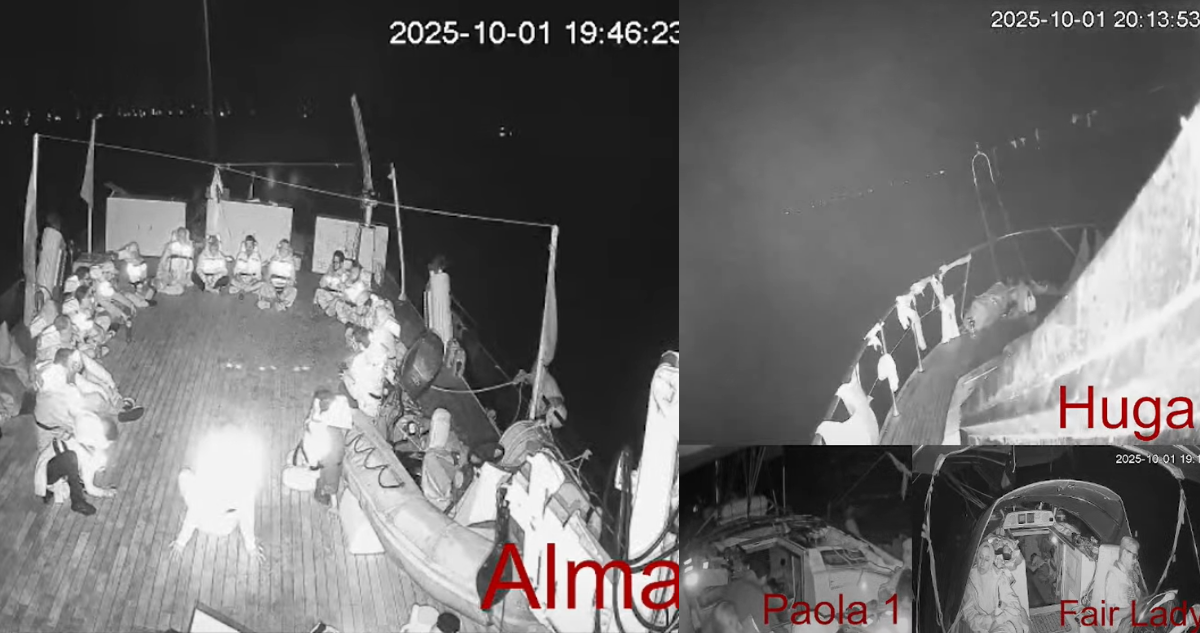 Flotilla Sumud detecta más de 20 buques no identificados mientras navega rumbo a Gaza