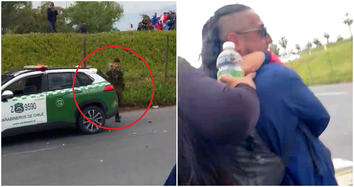 Carabinero dispara arma acusando intento de agresión de hinchas de La U: había un niño en la cercanía