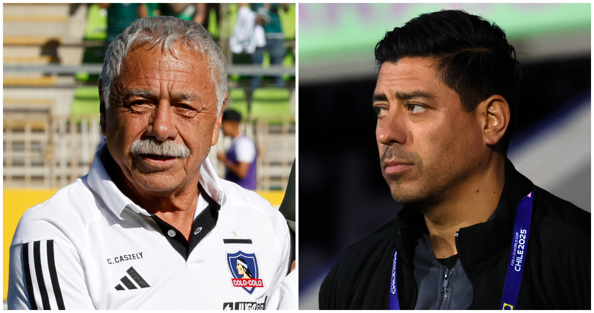 Carlos Caszely y Nicolás Córdova en foto de contexto