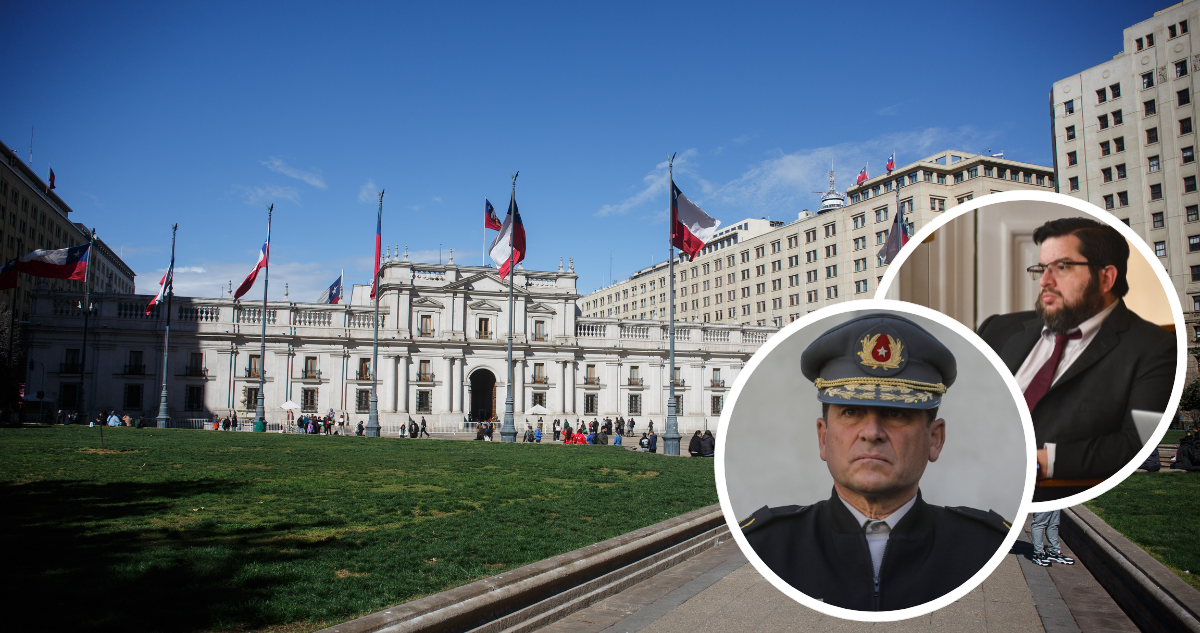 Foto de contexto de La Moneda, General Iturriaga y Cristian Valenzuela