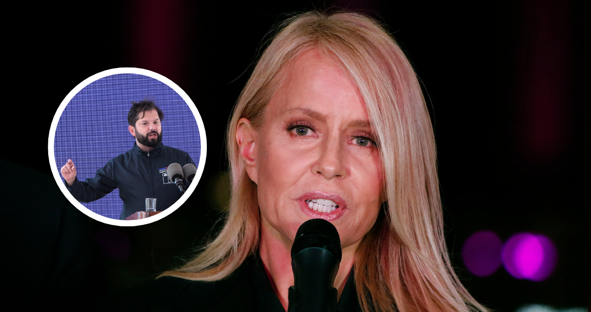 Cecilia Bolocco y Gabriel Boric