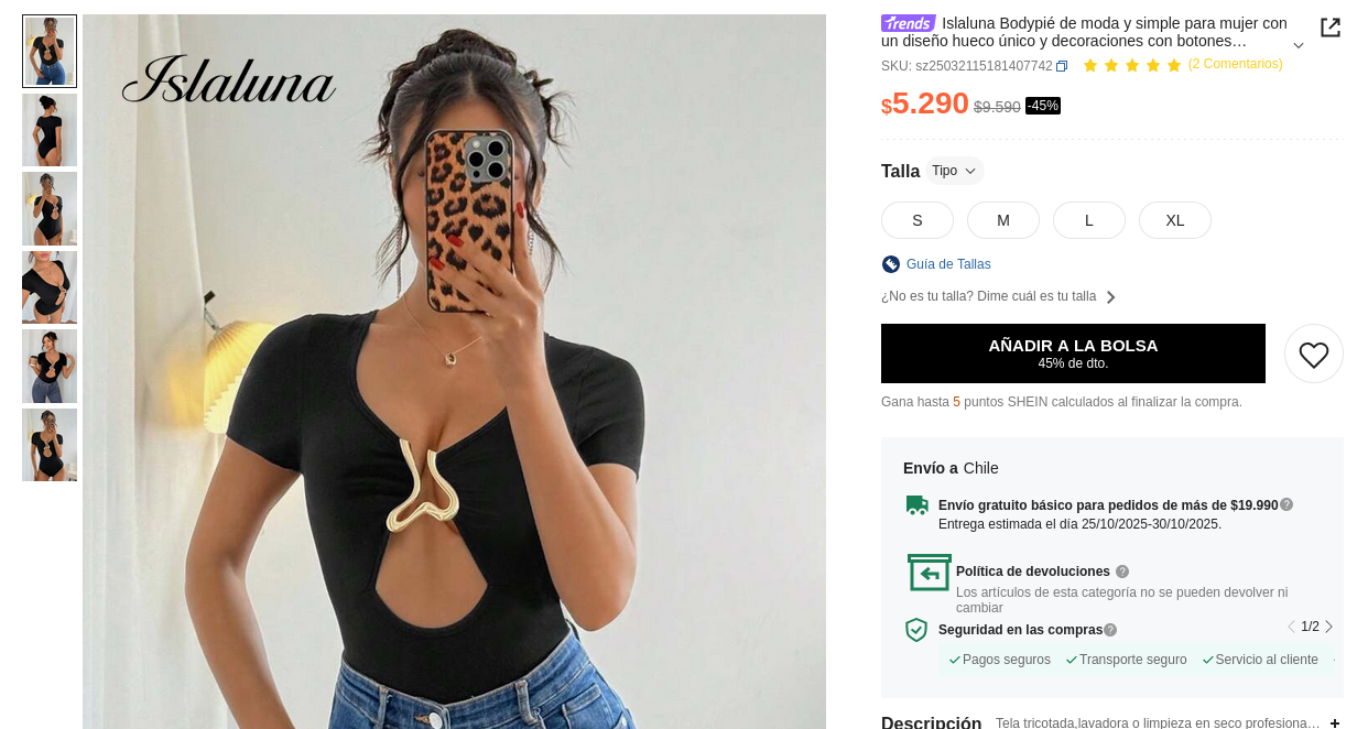 Fotografía de prenda similar a colección de Emilia Dides en Shein