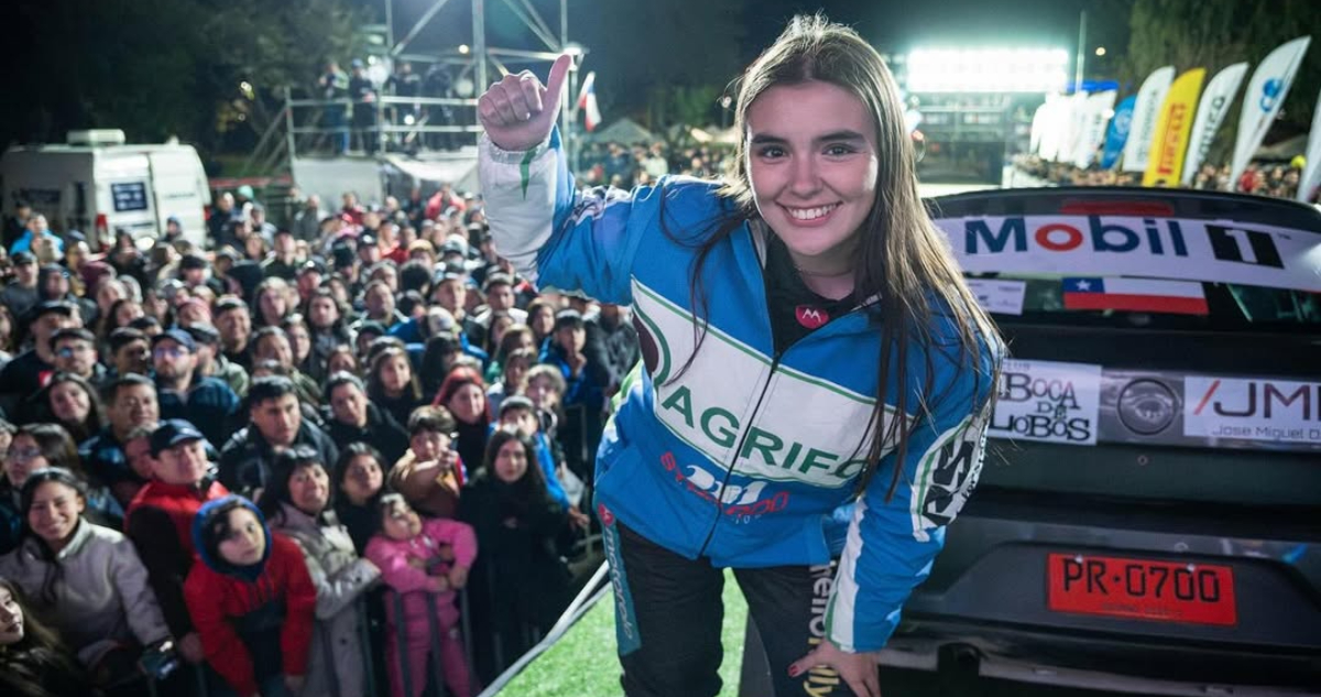 Colomba Stuardo en el RallyMobil Cohyaique