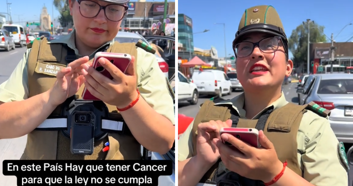 Conductor venezonalo encaró a carabinera por multa, intentó ‘funarla’, pero terminó criticado en redes