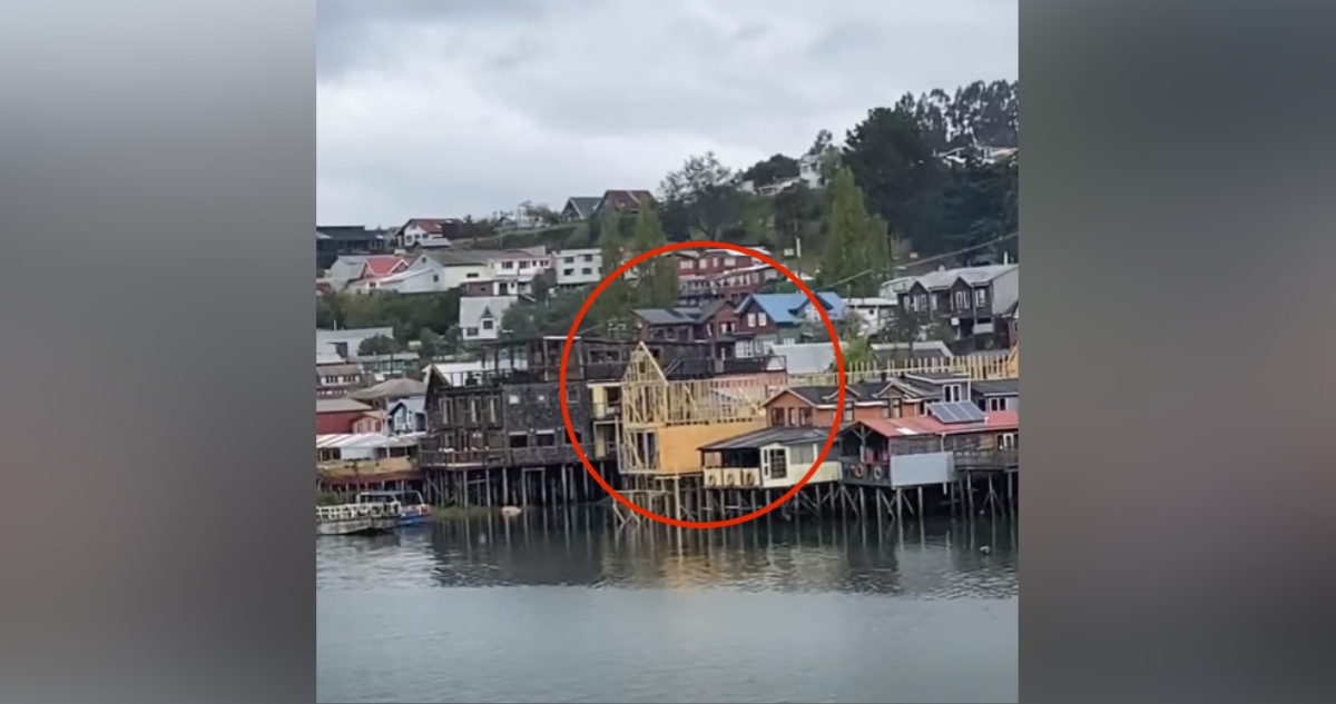 Construcción de palafitos sin autorización marítima en Castro
