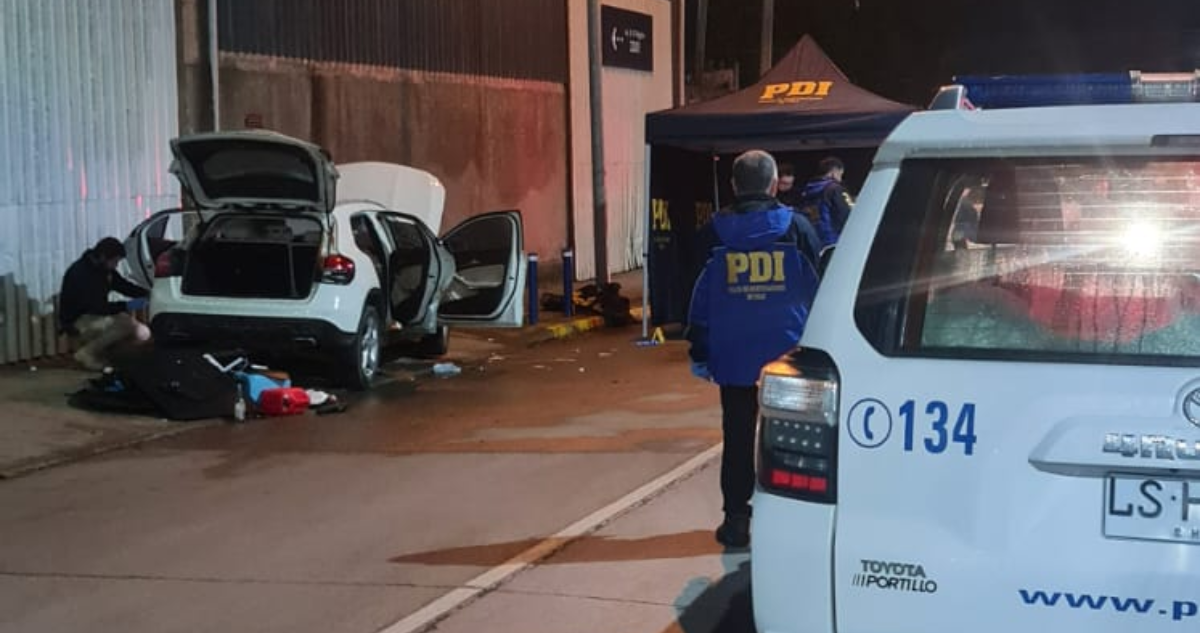 Asesinan a conductor en Chillán Viejo luego que su vehículo fuera atacado a balazos por desconocidos
