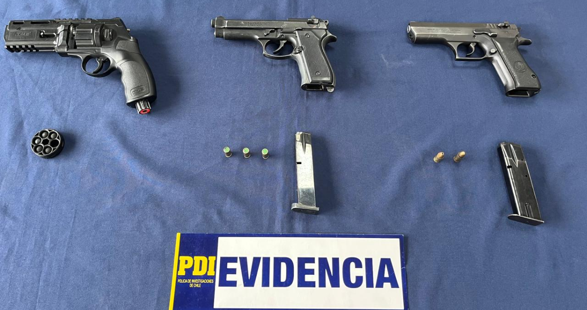Chillán: detienen a sujeto por tener diversas armas de fuego que sería facilitadas a grupos criminales
