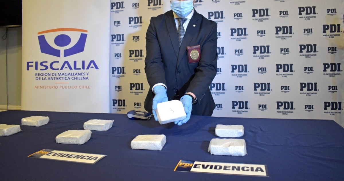 Incautan más de 4 kilos de cocaína en Punta Arenas: avalúo es de $84 millones