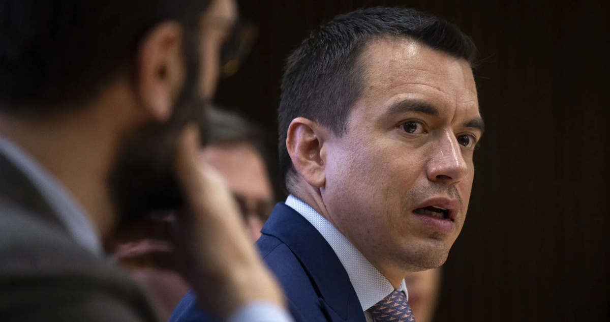 Imagen de archivo del presidente de Ecuador, Daniel Noboa