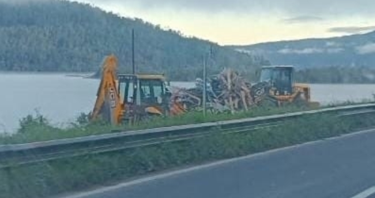 Desarman ruca construida en terreno tomado a orillas de Lago Lanalhue