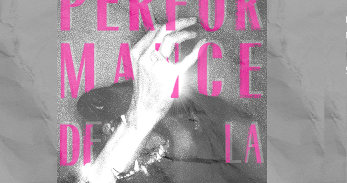 Detalle de la portada de Performance de la sangre, Tinta negra microeditorial – Editorial Pequeño Salvaje