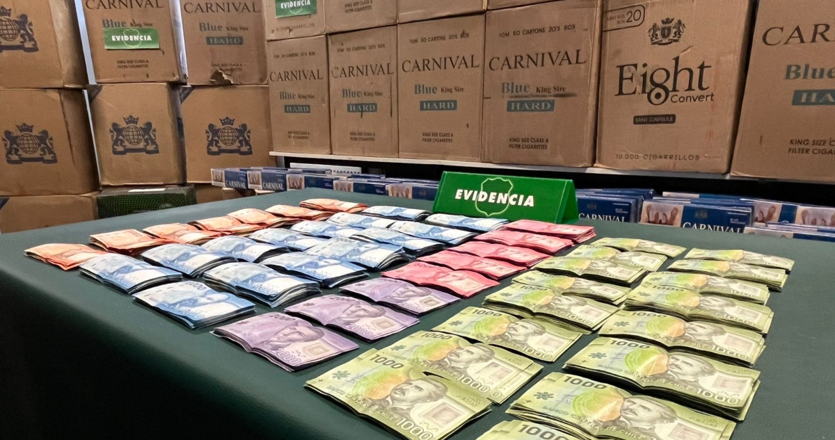 Detenidos por contrabando de cigarrillos en Villa Alemana