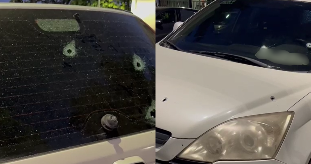 Detienen a conductor en estado de ebriedad en Santiago: auto tenía al menos 18 impactos balísticos