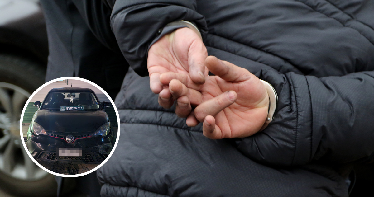 Detienen a prófugo y a hombre por receptación de vehículo en patrullajes en Viña del Mar