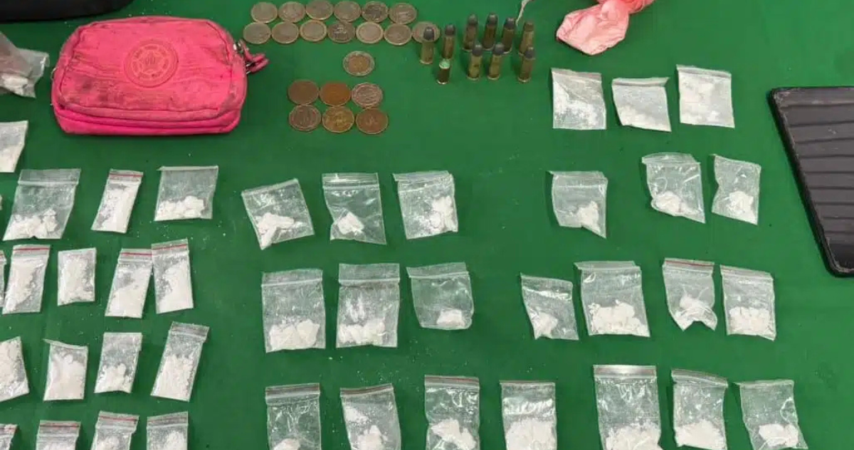 Detienen a sujeto con municiones y 56 dosis de clorhidrato de cocaína en campamento de Antofagasta