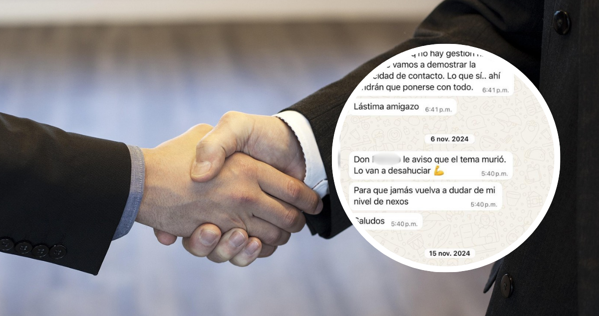 Los WhatsApp y facturas que empresario presentó como prueba de las coimas que le exigían en Coronel