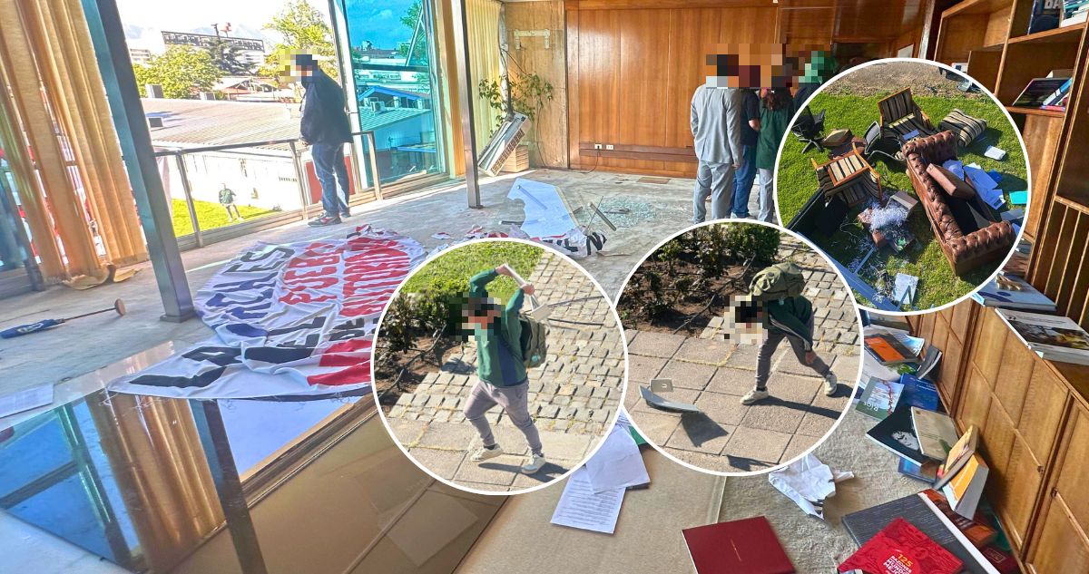 Usach suspende actividades y acudirá a Fiscalía por violenta irrupción y destrozos en su Casa Central