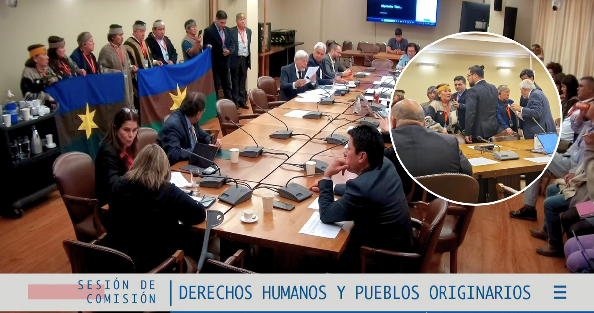 Incidentes y gritos interrumpieron debate sobre identidad huilliche en Comisión de Derechos Humanos