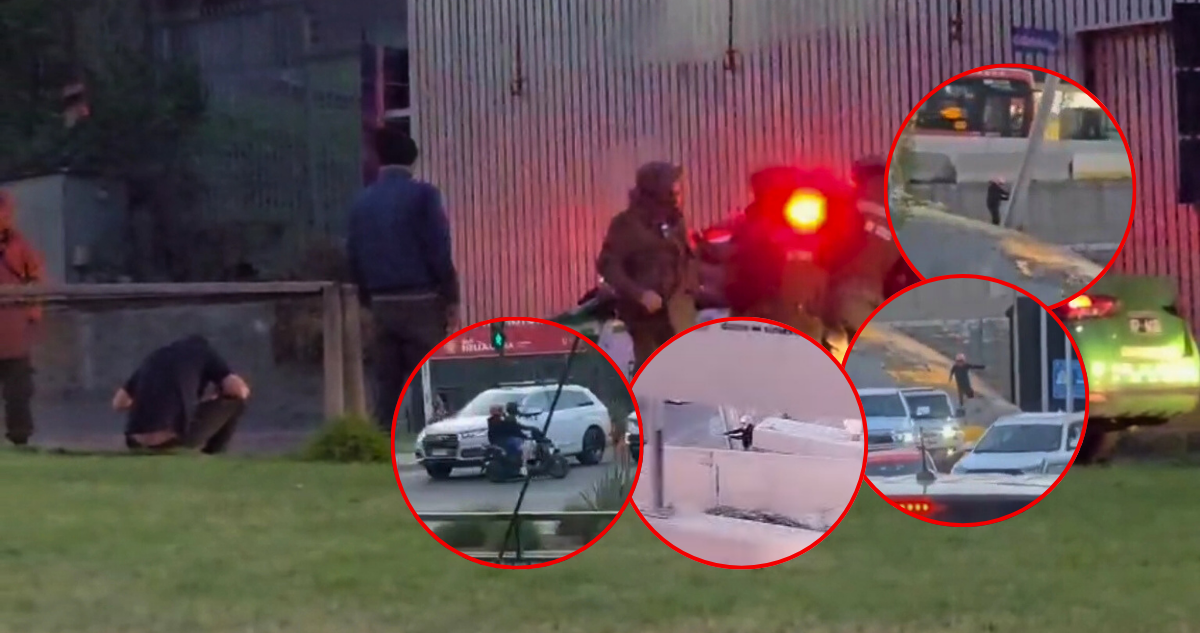 Videos captan mortal ataque armado en Ciudad Empresarial con ráfaga de disparos en plena vía pública