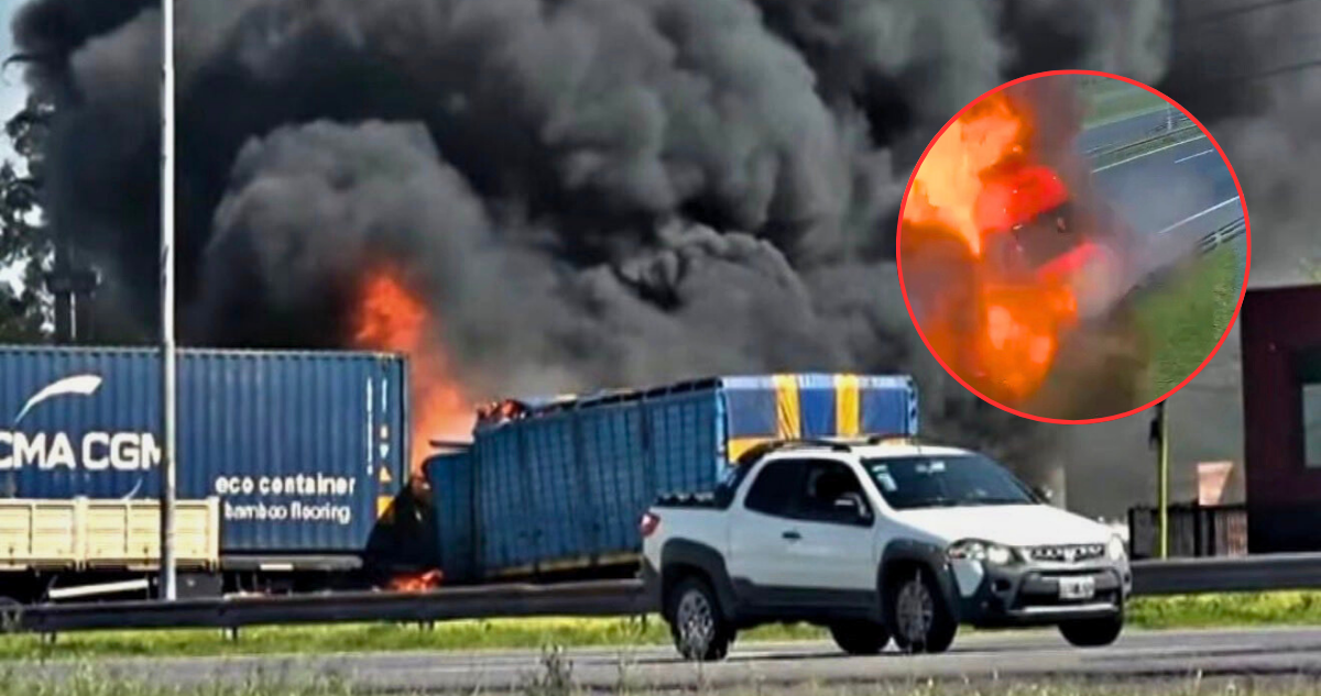 Al menos 3 fallecidos en violenta colisión múltiple que envolvió en llamas los vehículos en Argentina