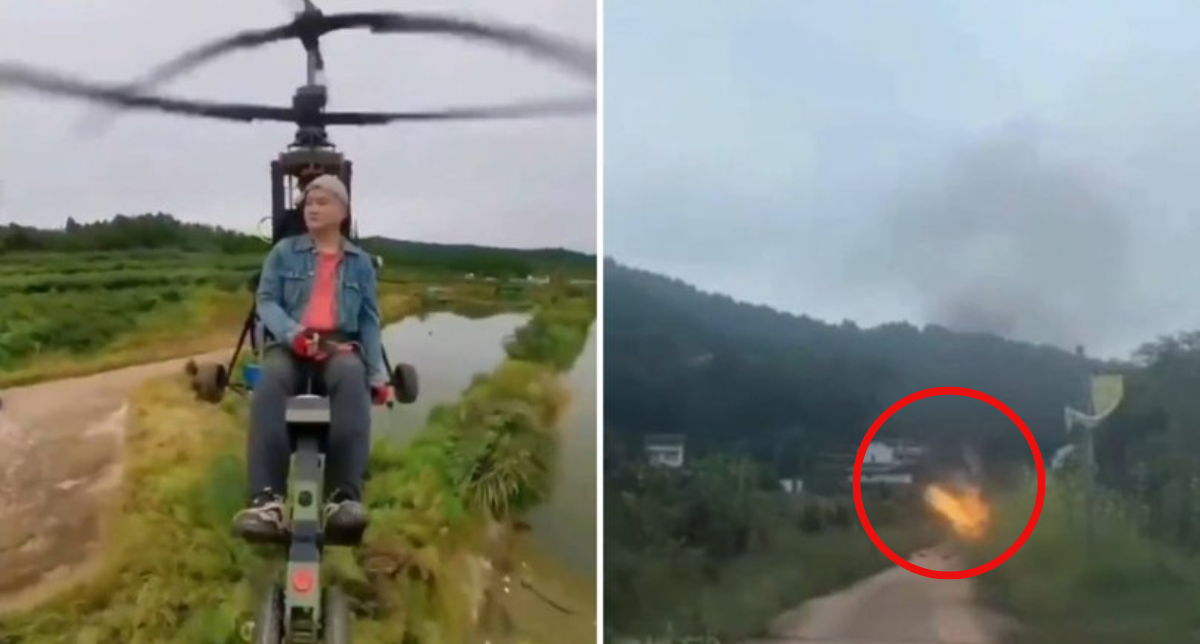 Muere influencer chino en helicóptero ultraligero