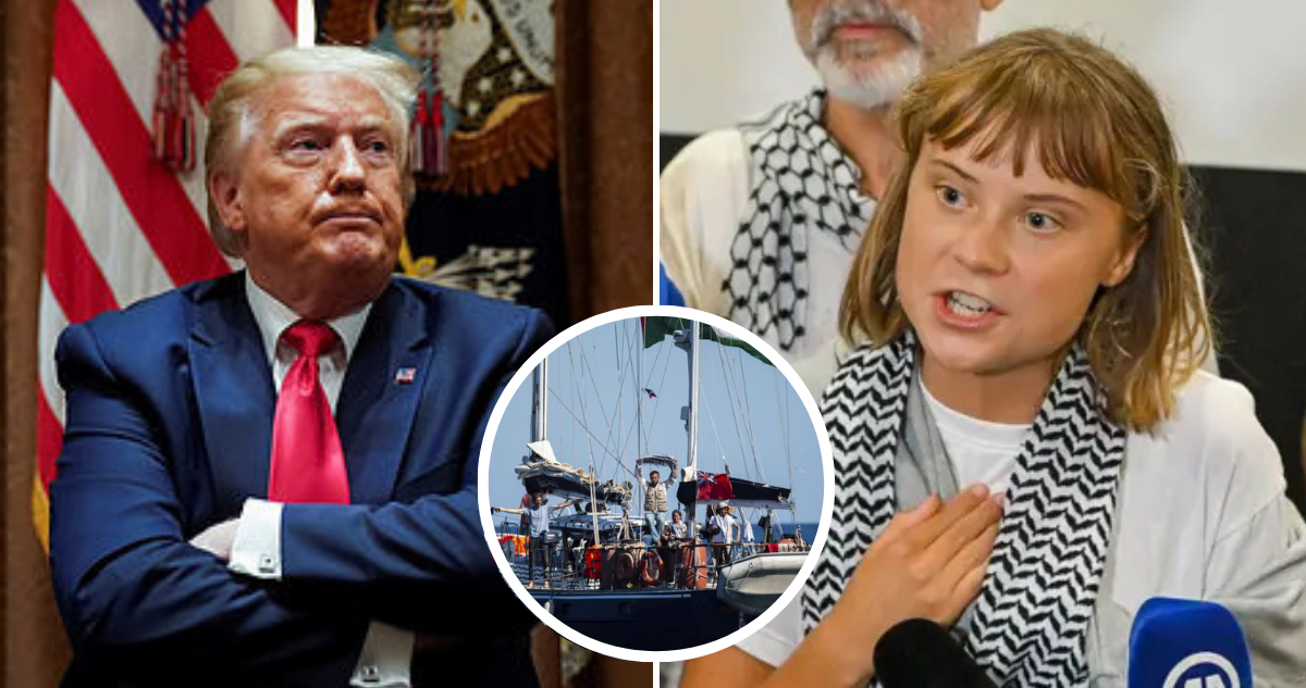 Trump y Greta Thunberg