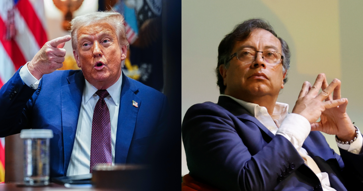 Trump tilda a Petro de matón y narcotraficante y dice que EEUU suspendió todos los pagos a Colombia