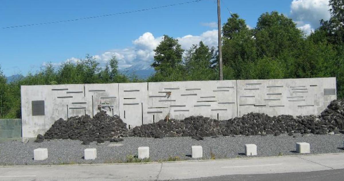 El memorial Memoria Herida en Villarrica.