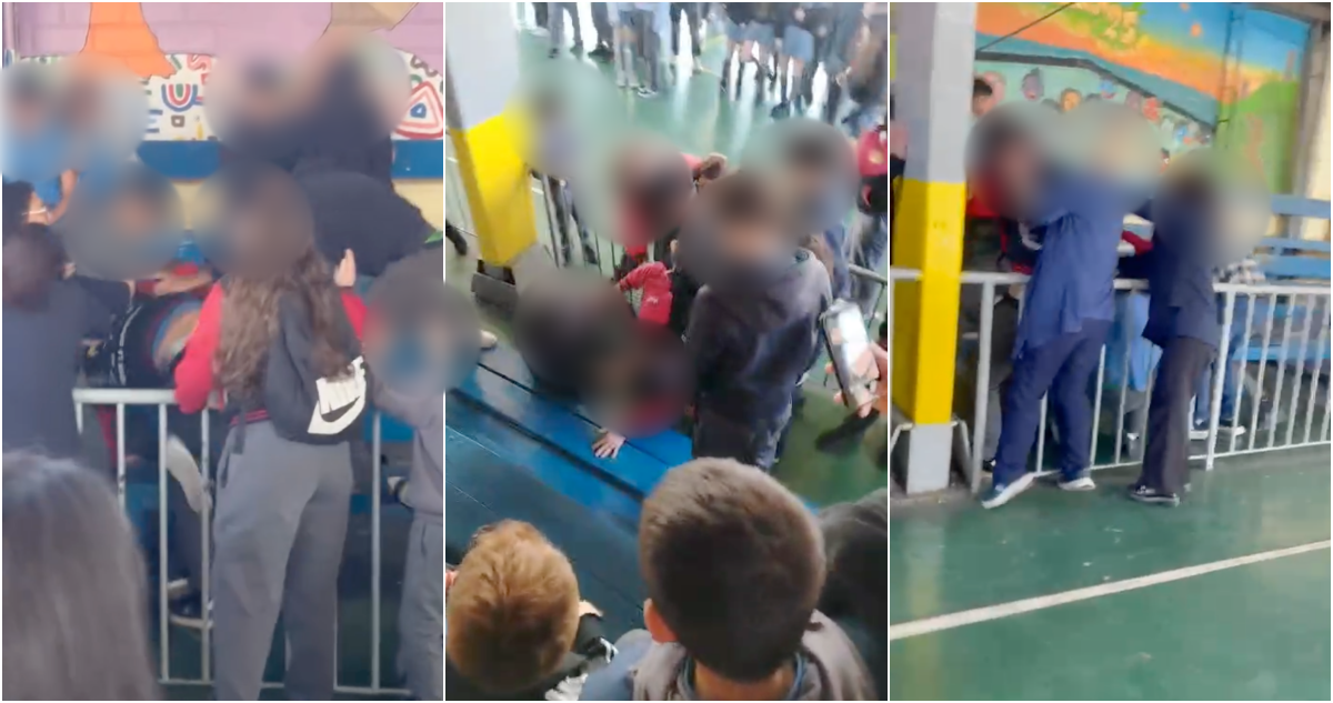 Detienen a nueve escolares en colegio de Quinta Normal por pelea tras un partido de fútbol