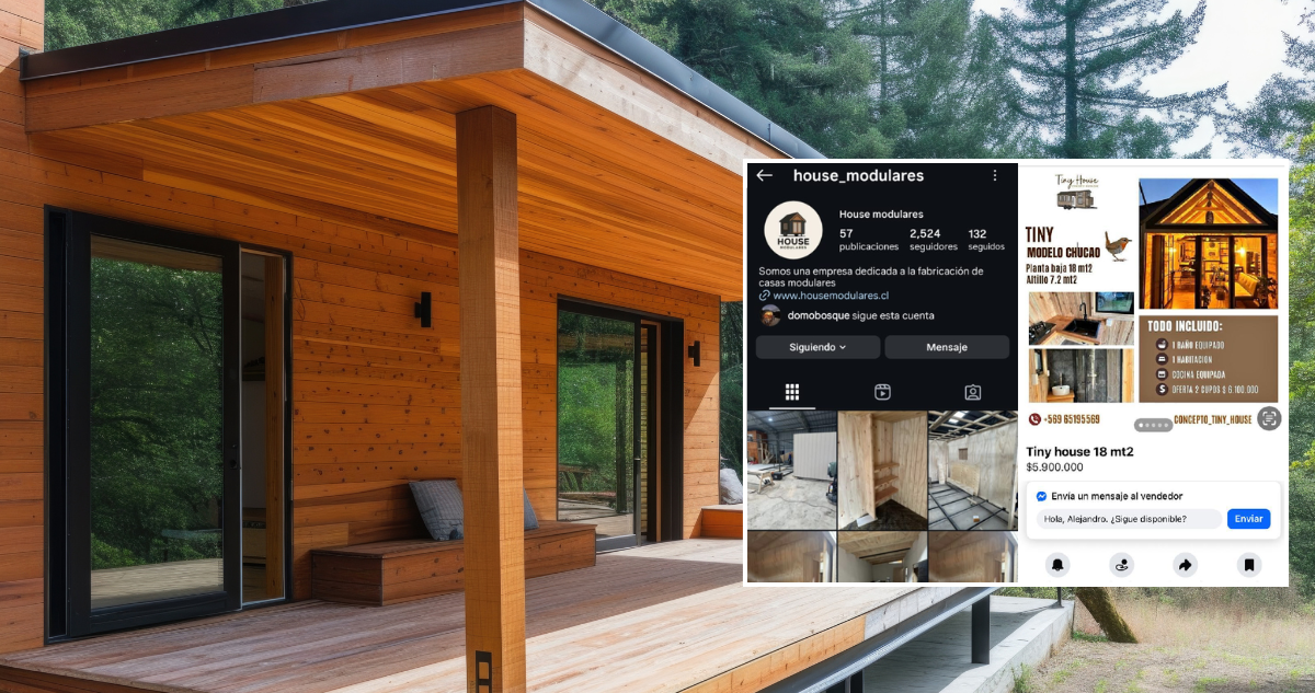 Estafas tiny house región de los lagos