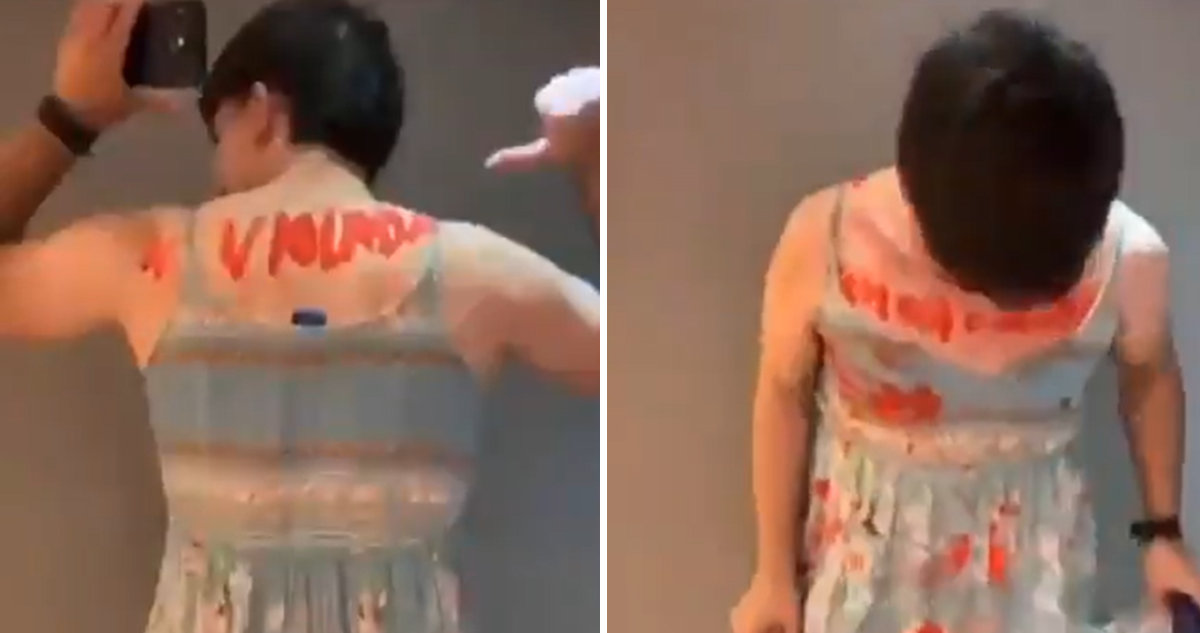 Asistió a fiesta de egresado con disfraz de ‘mujer violada’