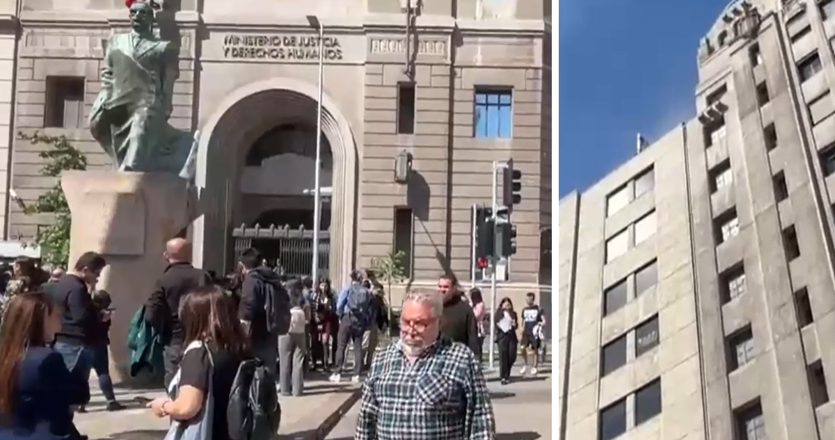 Evacúan edificio del Ministerio de Justicia por emanación de humo