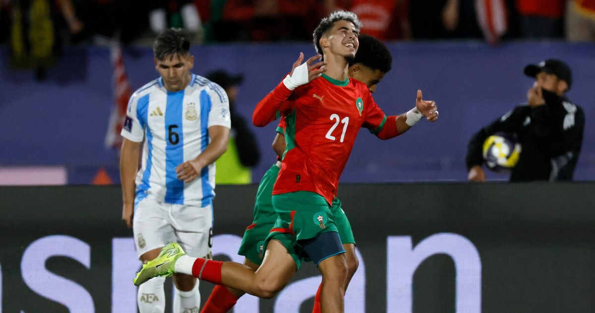 Marruecos está venciendo a Argentina en final del Mundial Sub 20.