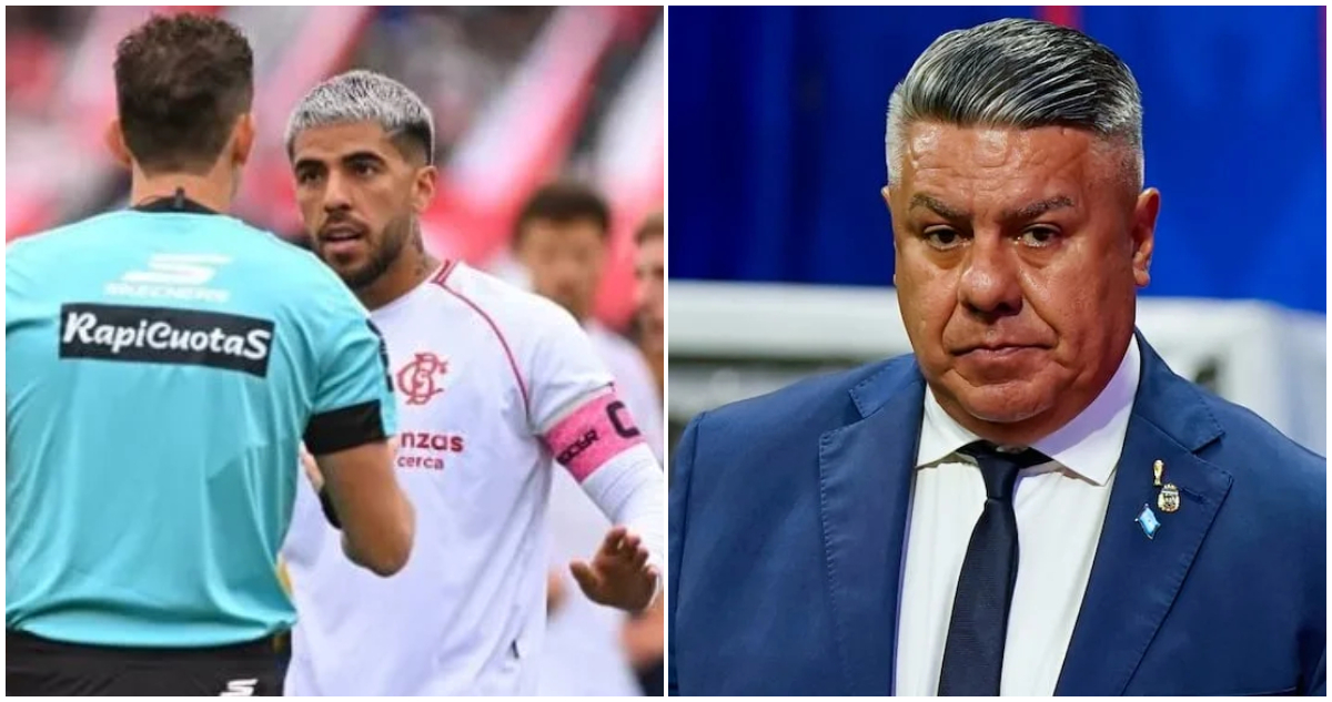 Foto del árbitro Lamolina junto a Iván Tapia y el Chiqui Tapia