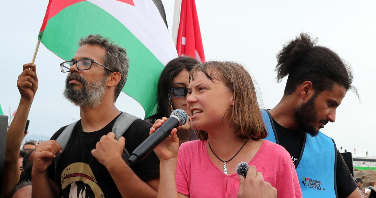 Activistas denuncian que Greta Thunberg fue golpeada por soldados israelíes