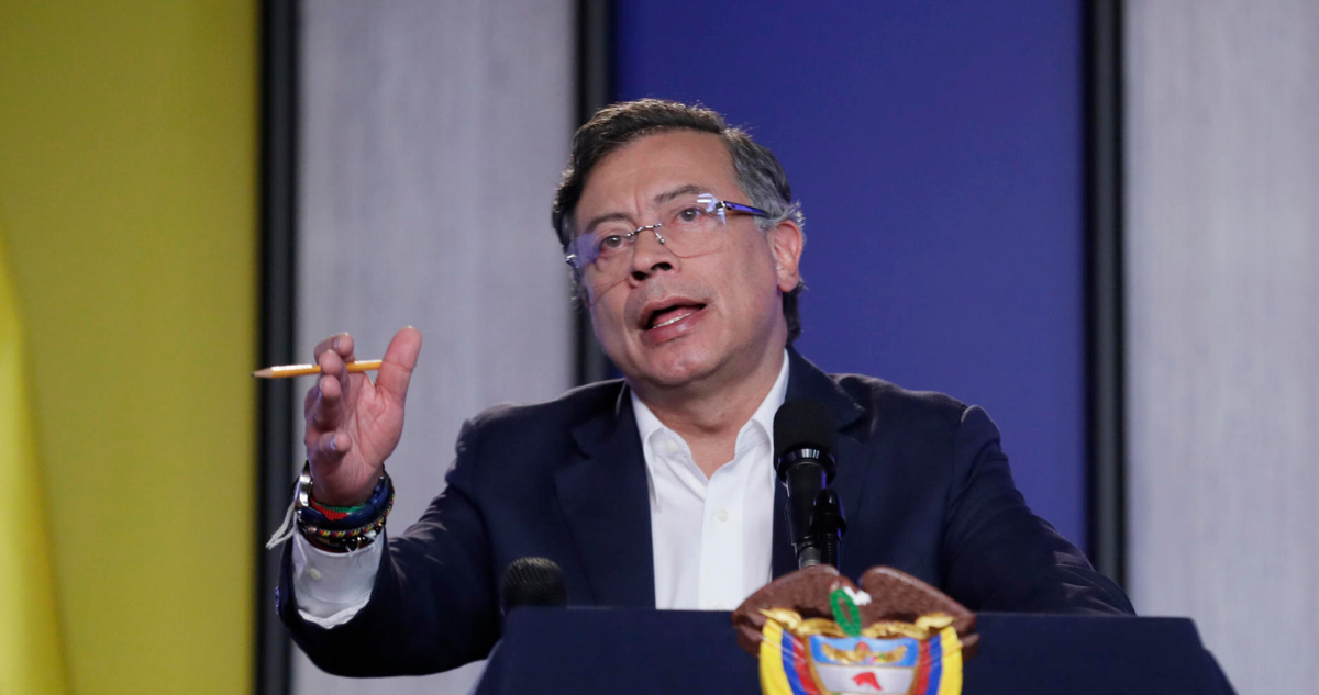 El presidente de Colombia, Gustavo Petro