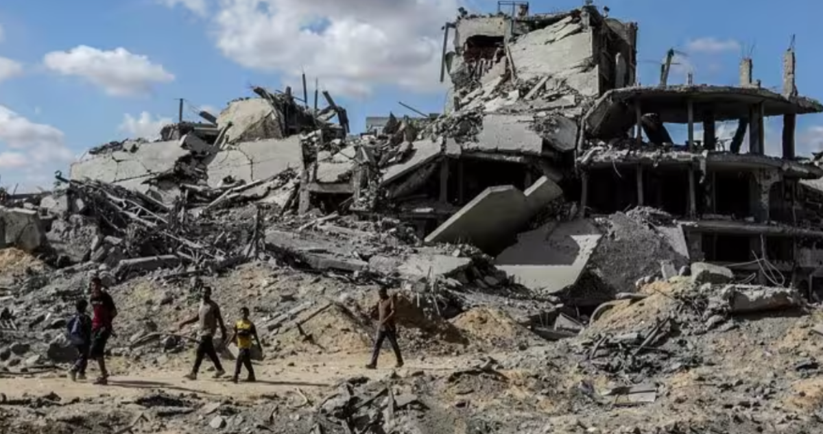 Edificios destrozados en la Franja de Gaza