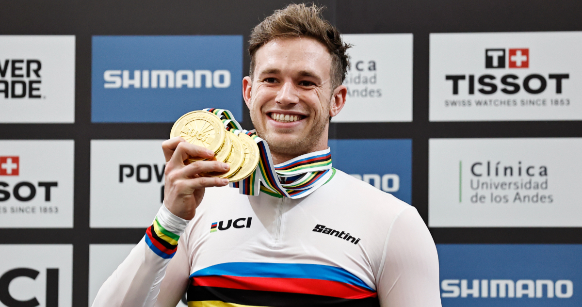 Harrie Lavreysen en el Mundial Ciclismo Pista 2025
